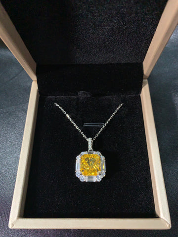 Lab created with Sterling Silver Pendant