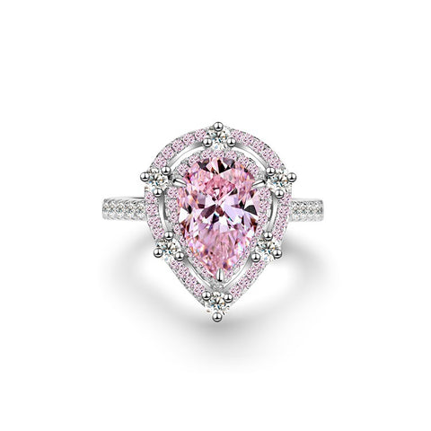 4-carat Blushing Bride Lab-Created Pink Dimond Ring