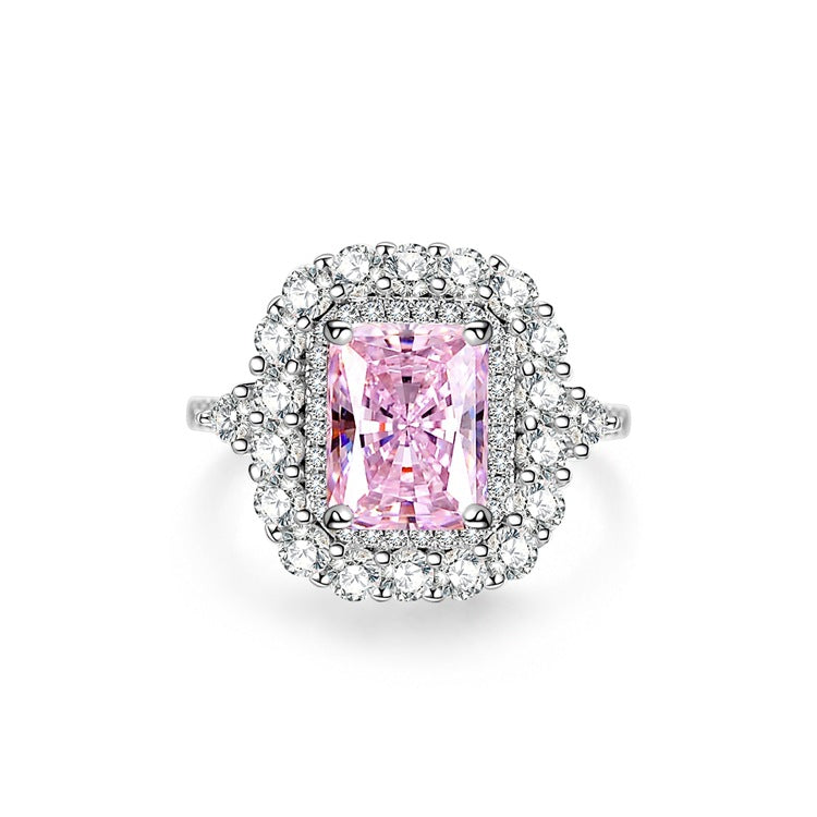 3-carat Pink Passion Lab-Created Pink Dimond Ring