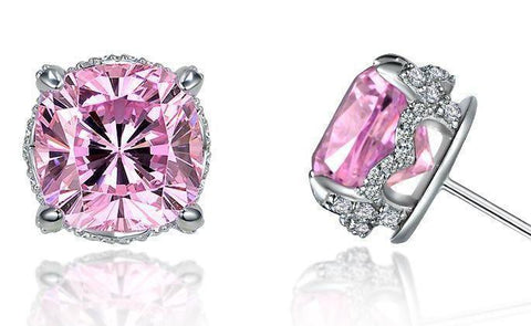 Rose Radiance Lab-Created Diamond Earrings