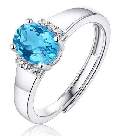 Starry Sea Topaz Ring
