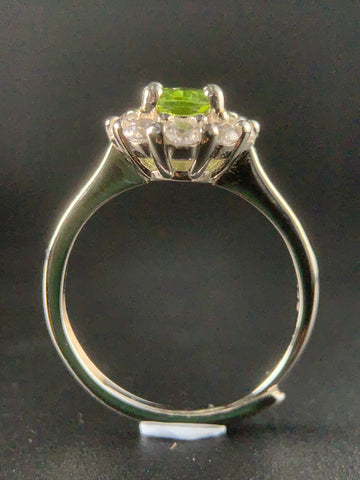 Natural Peridot Princess Ring