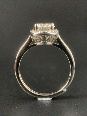 3 Carat Deluxe 925 Silver Moissanite Stone Ring