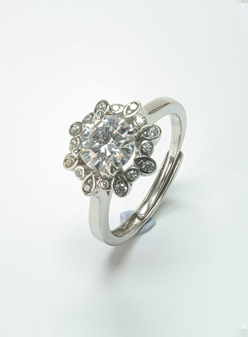 1 Carat Starry Night Ring Lab Diamond & 925 Silver