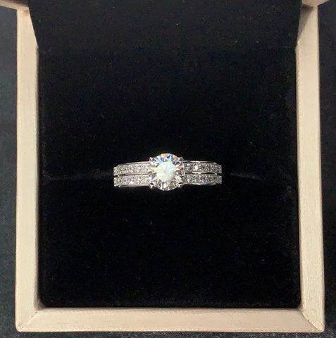 1 Carat Fairy Diary 925 Silver Moissanite Stone Ring