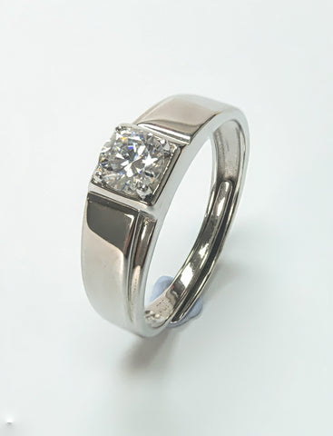 1 Carat You Are My Life Men's Ring Lab Diamond & 925 Silver