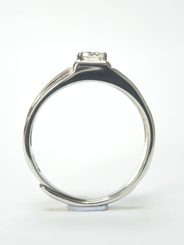 1 Carat You Are My Life Men's Ring Lab Diamond & 925 Silver