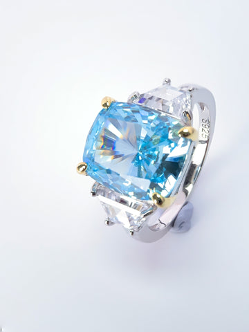 5ct Midnight Dreams Lab-Created Blue Diamond Ring