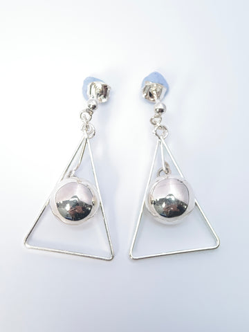 Twisted Hoops 925 Silver Earrings