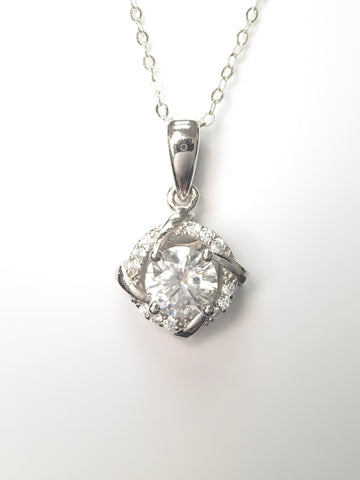 Windmill Moissanite Stone & 925 Silver Pendant