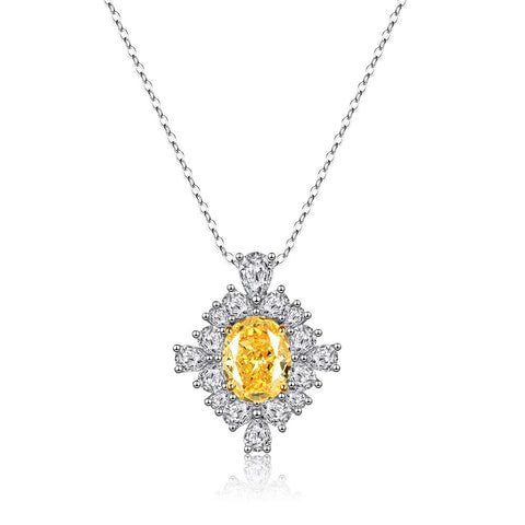 Golden Glow Lab-Created Diamond Necklace